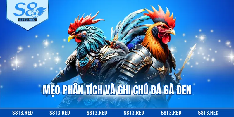 Mẹo phân tích và ghi chú đá gà đen